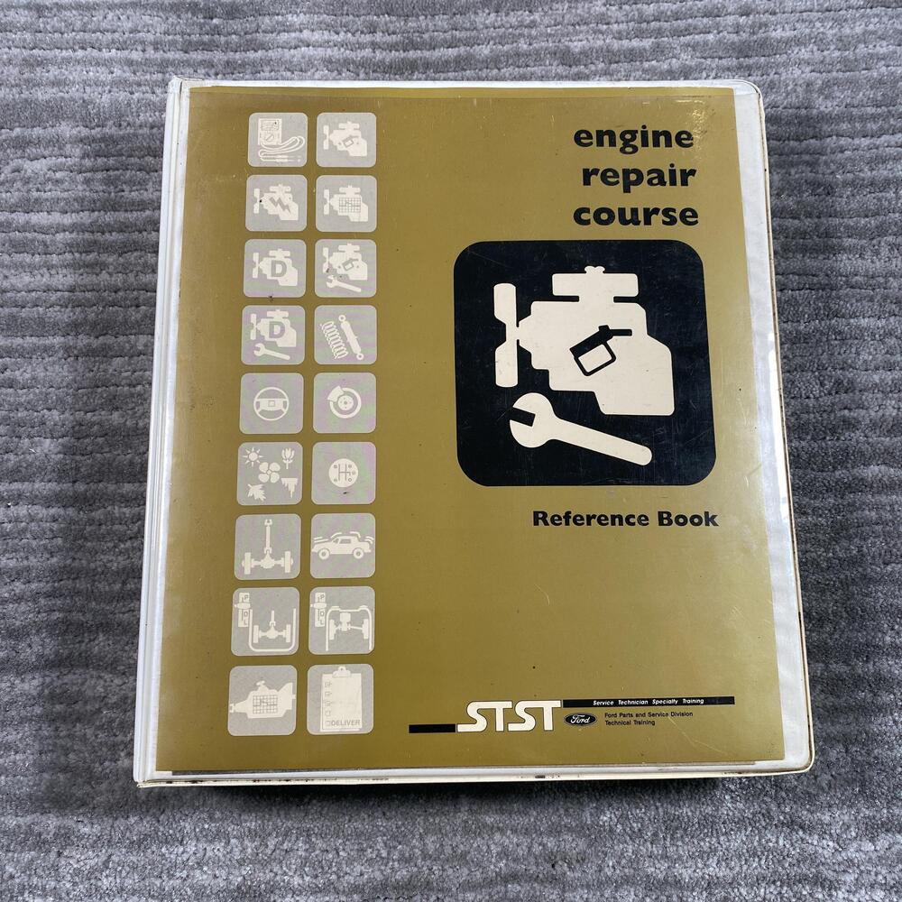 Engine Repair Course Reference Book STST Ford Technical White 3-Ring Binder